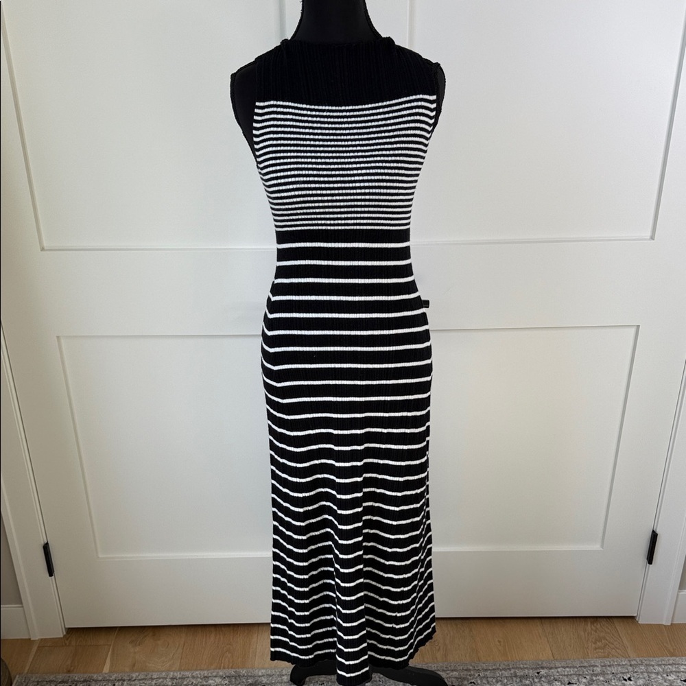 a new day Black and White Strapless Dress